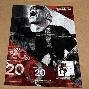 Joe Satriani - D'Addario - 2011 Print Advertisement